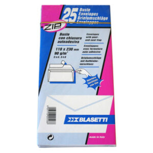 BUSTA 11X23 S-FINESTRA C-STRIP 80 25PZ. BLASETTI