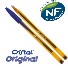 PENNA BIC CRISTAL ORANGE FINE 0.8MM BLU 57677