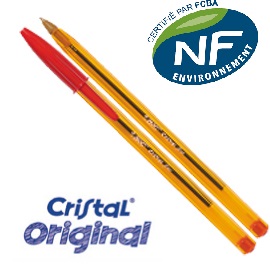 PENNA BIC CRISTAL ORANGE FINE 0.8MM ROSSO 57678