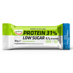 INTEGRATORE SPORT  FIT LINE PROTEIN 31 - LOW SUGAR CHOCO CIOCCOLATO - 35 GR - EQUILIBRA 92298