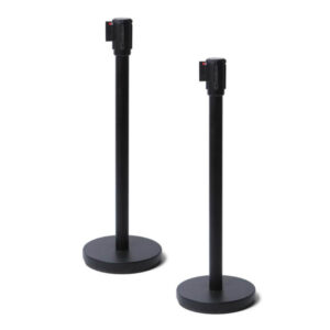 COLONNINA SEGNAPERCORSO - NERO - CON NASTRO NERO 250 CM - STUDIO T 90723