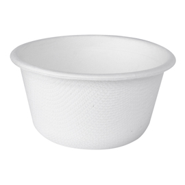 COPPETTA PORTA SALSE MONOUSO IN CANNA DA ZUCCHERO - 60 ML - BIANCO - SIGNOR BIO - CONF. 100 PEZZI 100121