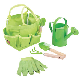 BORSA CON 5 ATTREZZI DA GIARDINAGGIO BAMBINO - CWR 99834