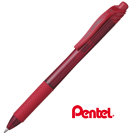 ROLLER A SCATTO ENERGEL X CLICK BL110 - PUNTA 1,0MM - ROSSO  - PENTEL 68111