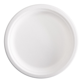 PIATTO TONDO MONOUSO - D 23 CM - IN CANNA DA ZUCCHERO - SIGNOR BIO - CONF. 125 PEZZI 96715
