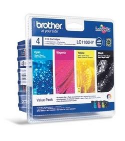 KIT NERO-CIANO-MAGENTA-GIALLO  BROTHER MFC6490 ALTA CAPACITA BROLC1100HVP