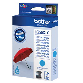 INK-JET CIANO BROTHER LC225XL-C DCP-J4120DW MFC-J4420DW MFC-J4620DW BROLC225XLC