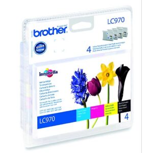 VALUE PACK NERO CIANO MAGENTA GIALLO DCP150C DCP135C MFC235C MFC260C BLISTER BROLC970VP