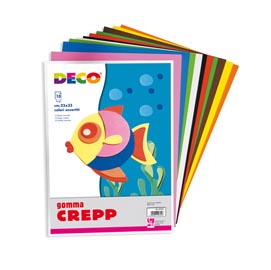 GOMMA CREPP CM.22X33 10FF COL.ASSORT. C.W.R. 79477