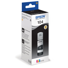 FLACONE INCHIOSTRO NERO EPSON 104 70ML EPST00P140