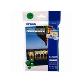 EPSON - PREMIUM SEMI-GLOSS PHOTO PAPER - 10X15CM - 50 FOGLI - C13S041765 EPSS041765