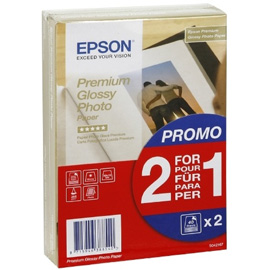 EPSON - PREMIUM GLOSSY PHOTO PAPER - 10X15CM - 2X 40 FOGLI - C13S042167 EPSS042167
