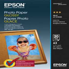 EPSON - PHOTO PAPER GLOSSY - A3 - 20 FOGLI - C13S042536 EPSS042536