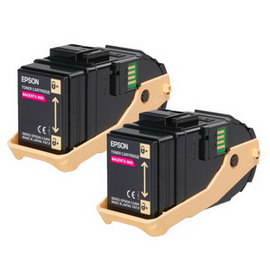 EPSON - TONER CONFEZIONE DOPPIA - MAGENTA - S050607 - C13S050607   - 15.000 PAG EPSS050607