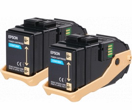 EPSON - TONER CONFEZIONE DOPPIA - CIANO - S050608 - C13S050608   - 15.000 PAG EPSS050608