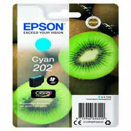 EPSON - CARTUCCIA INK - 202 - CIANO - C13T02F24010 - 4,1ML EPST02F24010