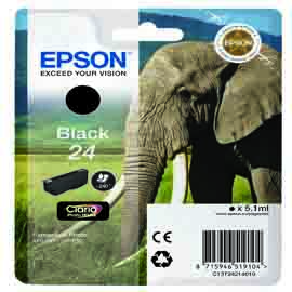 EPSON - CARTUCCIA INK - 24 - NERO - C13T24214012 - 5,1ML EPST24214012