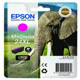 EPSON - CARTUCCIA INK - 24XL - MAGENTA - C13T24334012 - 8,7ML EPST24334012