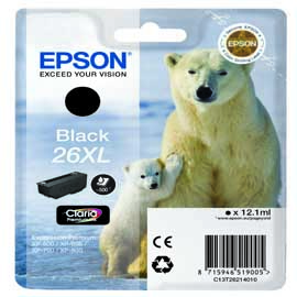 EPSON - CARTUCCIA INK - 26XL - NERO - C13T26214012 - 12,2ML EPST26214012