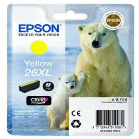EPSON - CARTUCCIA INK - 26XL - GIALLO - C13T26344012 - 9,7ML EPST26344012