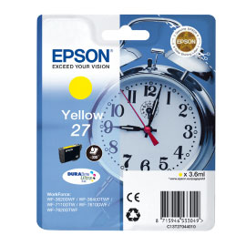 EPSON - CARTUCCIA INK - 27 - GIALLO - C13T27044012 - 3,6ML EPST27044012
