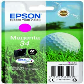 EPSON - CARTUCCIA INK - 34 - MAGENTA - C13T34634010 - 4,2ML EPST34634010
