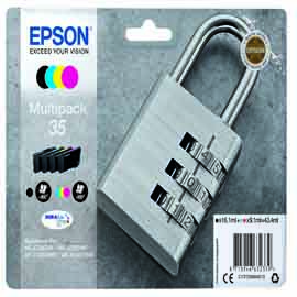 EPSON - CARTUCCIA INK - 35 - C-M-Y-K - C13T35864010 - C-M-Y 9,1ML - K 16,1ML EPST35864010