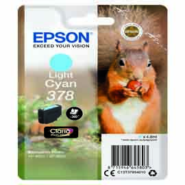 EPSON - CARTUCCIA INK - 378 - CIANO CHIARO - C13T37854010 - 360 PAG EPS37854010