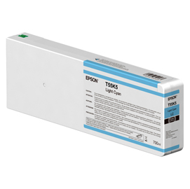 EPSON - CARTUCCIA T55K500 - LIGHT CIANO - C13T55K500 - 700ML EPST55K500
