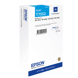 TANICA INCHIOSTRO A PIGMENTI CIANO EPSON DURABRITE ULTRA,XL WF-8XXX EPST75524N