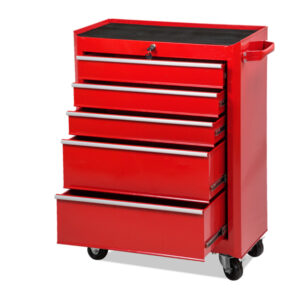 CARRELLO PORTAUTENSILI CON RUOTE - 5 CASSETTI - GARDEN FRIEND 91867
