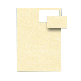 BIGLIETTI DA VISITA PERG. CHAMPAGNE 120 PZ DECADRY PC 85X54MM 165 GR 38222