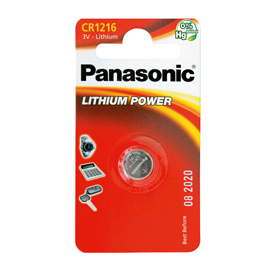 MICROPILA CR1216 - LITIO - PANASONIC - BLISTER 1 PEZZO 74815