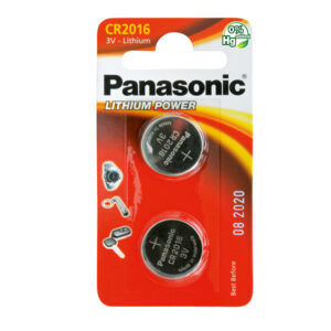 MICROPILE CR2016 - 3V - A PASTIGLIA - LITIO - PANASONIC - BLISTER 2 PEZZI 54867