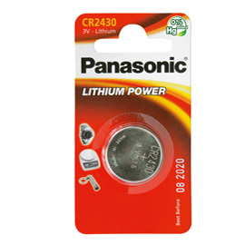 MICROPILA CR2430 - LITIO - PANASONIC - BLISTER 1 PEZZO 74825