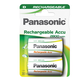 TORCIA D READY TO USE - RICARICABILI - PANASONIC - BLISTER 2 PEZZI 74802