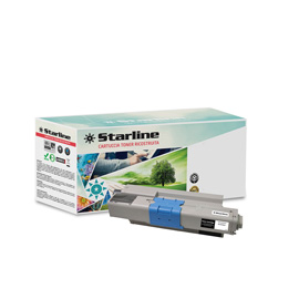 STARLINE - TONER RICOSTRUITO - PER OKI - NERO - 44469803 - 3.500 PAG STLOC300BK