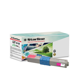 STARLINE - TONER RICOSTRUITO - PER OKI - MAGENTA - 44469705 - 2.000 PAG STLOC300M