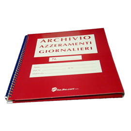 CARTELLA PER AZZERAMENTI GIORNALIERI - PER ROTOLI DA 80 MM - SABACART 100339