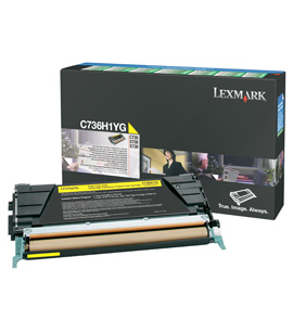 LEXMARK/IBM - TONER - GIALLO - C736H1YG - RETURN PROGRAM - 10.000 PAG IBM0C736H1YG