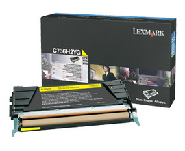 LEXMARK/IBM - TONER - GIALLO - C736H2YG - NON RETURN PROGRAM - 10.000 PAG IBMC736H2YG