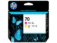 HP - TESTINA DI STAMPA - 70 - MAGENTA / GIALLO - C9406A - 130ML HPC9406A