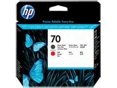 HP - TESTINA DI STAMPA - 70 - NERO OPACO / ROSSO - C9409A - 130ML HPC9409A