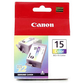 INK-JET CANON REFIL COLORI 2PZ. X STAMP. PORTATILE CANINKBCI15C