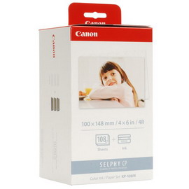 KIT CARTUCCIA + CARTA FOT. 10X15 108 FG. PER SELPHY CP CANON CAN3115B001