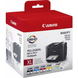 INK-JET PGI-2500XL MULTIPACK INK C-Y-M 19,3ML X COL. BK 70,9ML PER MB5050 CANPGI2500MPI