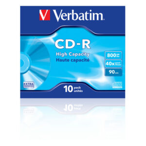 CD ROM 800MB 90 MIN. VERBATIM  ALTA CAP. 40X JC + TASSA SIAE VERBCDR80040JC