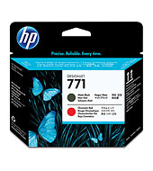 HP - TESTINA DI STAMPA - 771 - NERO OPACO / ROSSO CROMATICO - CE017A - 775 PAG HPCE017A