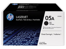 HP - CONFEZIONE 2 TONER - 05A - NERO - CE505D - 2.300 PAG CAD HPCE505D