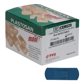 CEROTTI BLU DETECTABLE - 2X7 CM - BLU - PVS - CONF. 100 PEZZI 76086
